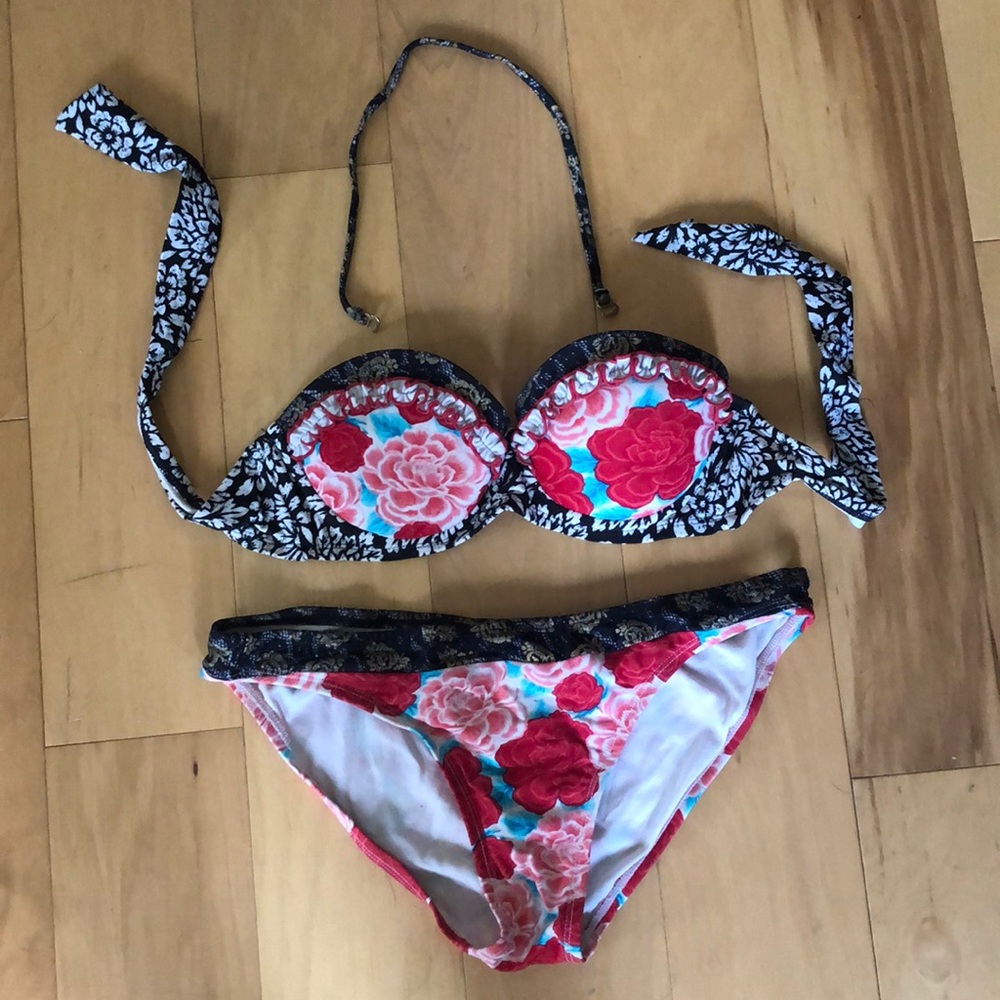Exhilaration Rose Bikini Set